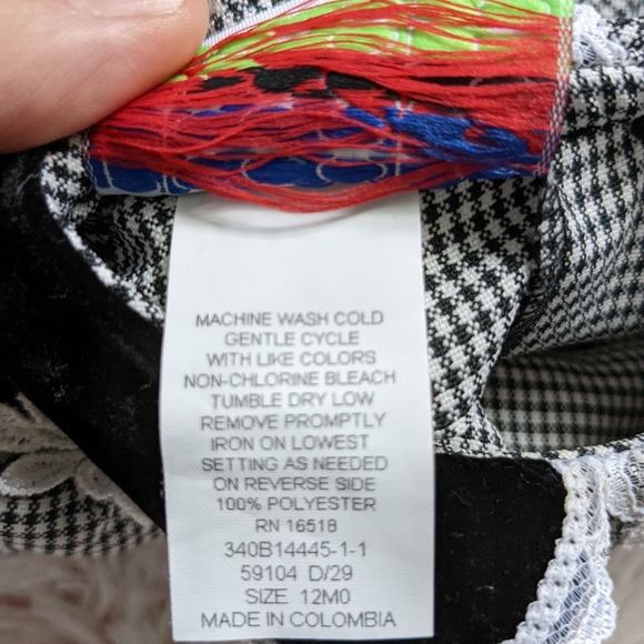 Piccolo Velvet-trimmed Pleated Check Dress Lacey Peter-pan Collar 12m - Picture 11 of 11